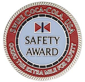 custom challenge coin, safety coin, safety program, safety manager, coin of excellence, corporate challenge coin, business card, business card challenge coin.