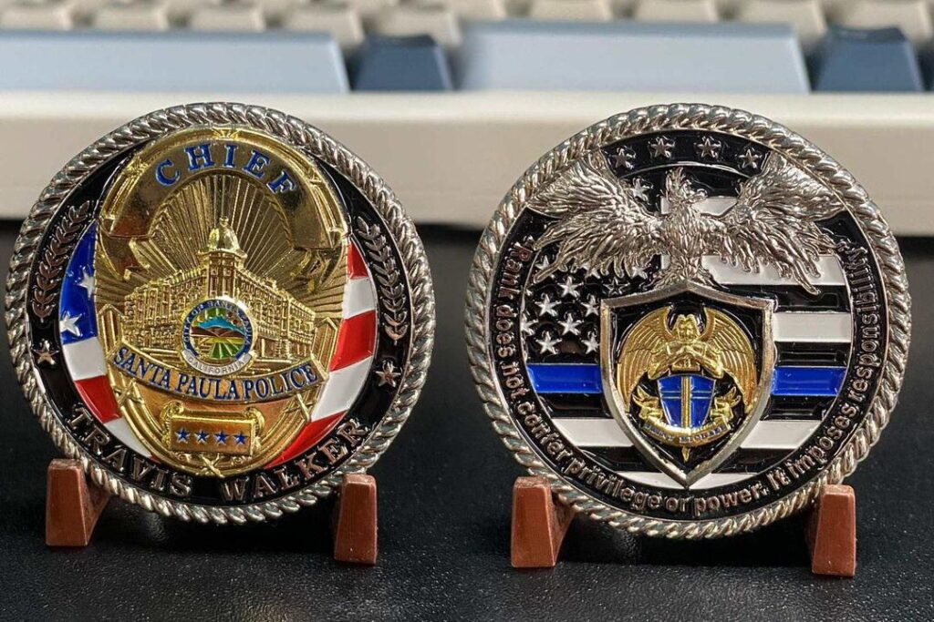 USA made custom police challenge coins in Hyattsville and police coins