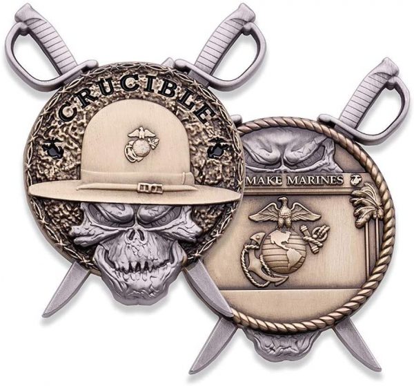 custom marine corps challenge coins, unit coins, usmc challenge coins, custom military challenge coins, custom challenge coins no minimum,