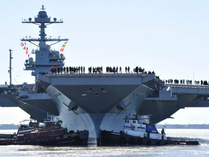 Have a look at the new $13 billion aircraft carrier for the United States Navy.