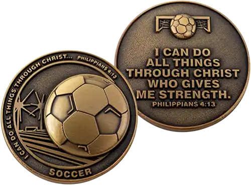 Score Big with Custom Sports Challenge Coins