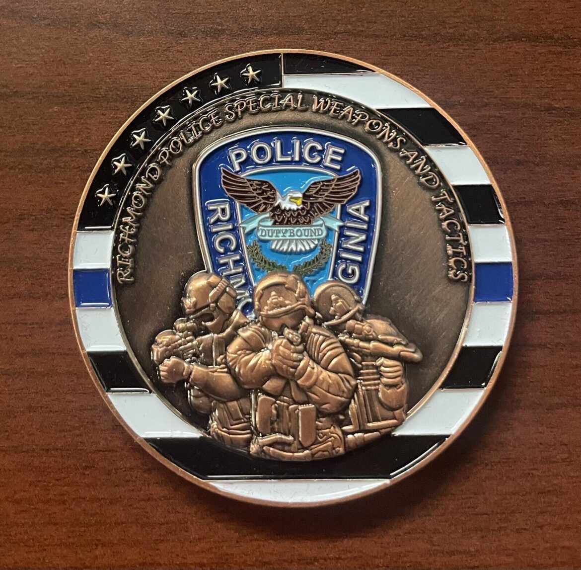 police swat law enforcement coin,