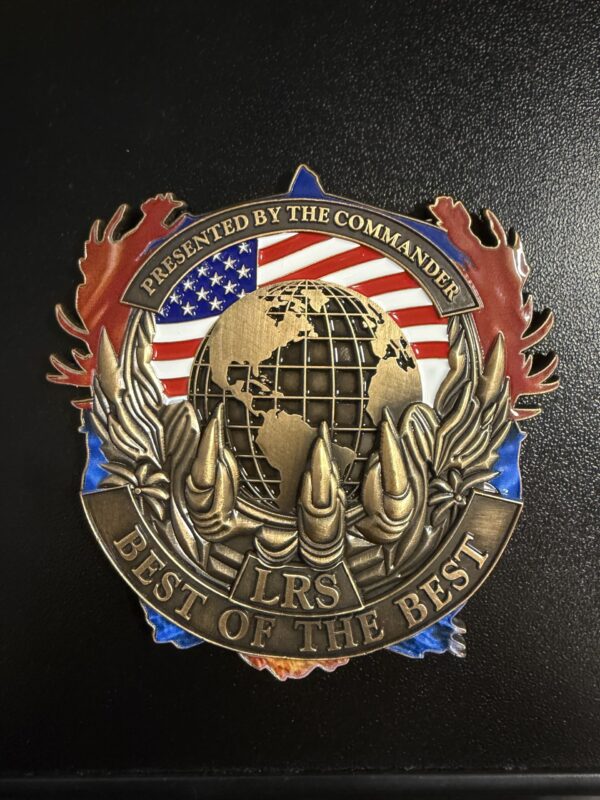 Corporate leader handing out award coins and coins of excellence Hagerstown