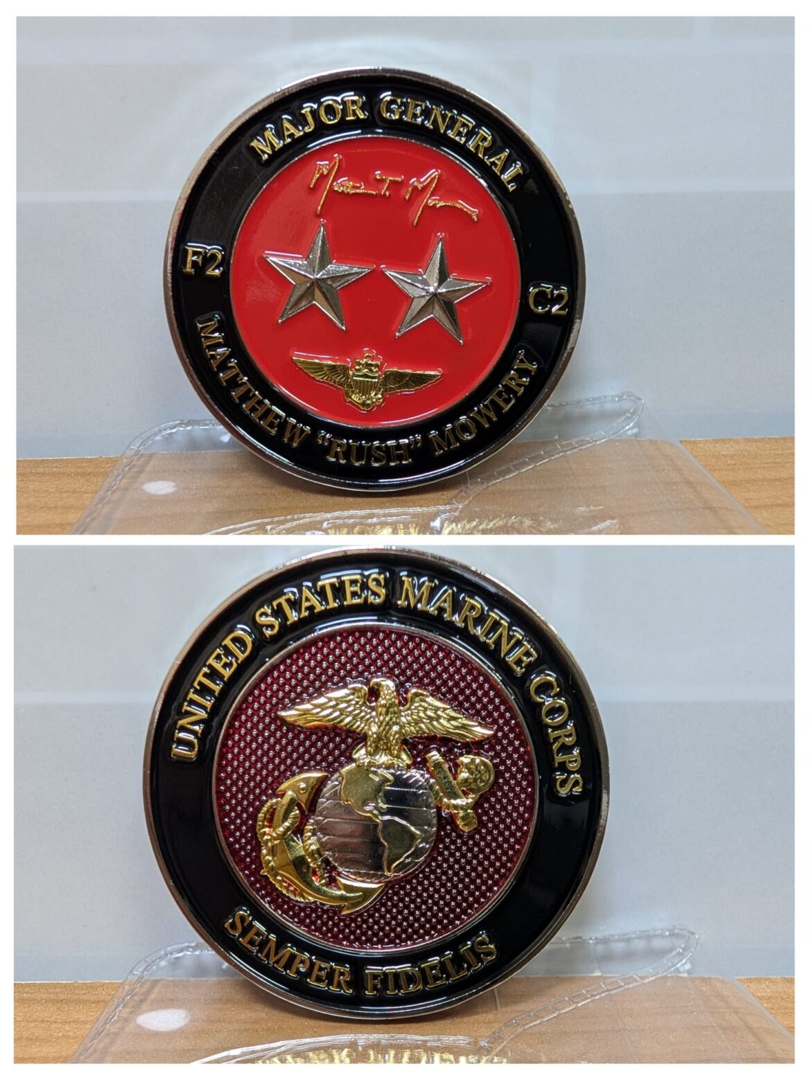 USA made custom USMC challenge coins Hyattsville